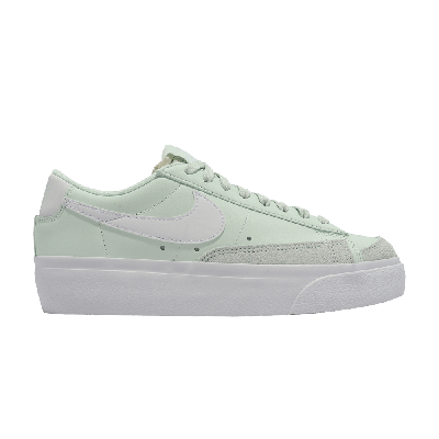 Pre-owned Nike Wmns Blazer Low Platform 'barely Green'