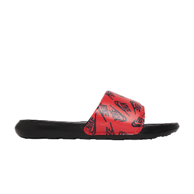 Pre-owned Nike Victori One Slide 'repeat Logo - Black University Red'