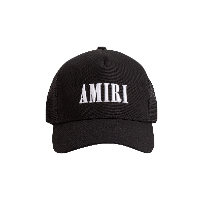 Pre-owned Amiri Core Logo Trucker Hat 'black/white'