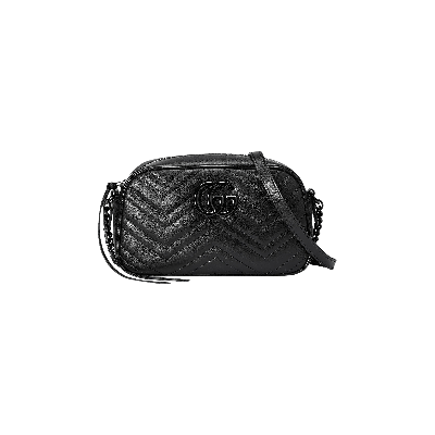 Pre-owned Gucci Gg Marmont Small Shoulder Bag 'black'