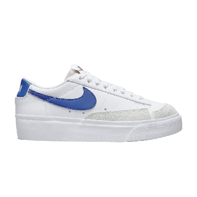 Pre-owned Nike Wmns Blazer Low Platform 'white Game Royal'