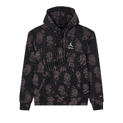 Pre-owned Air Jordan X A Ma Manière All Over Print Fleece Hoodie 'black/medium Ash'