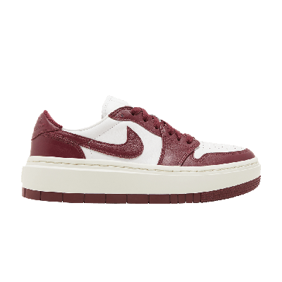 Pre-owned Air Jordan Wmns  1 Elevate Low 'dark Beetroot' In White