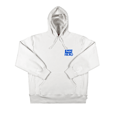 Pre-owned Supreme X Antihero Hooded Sweatshirt 'white'