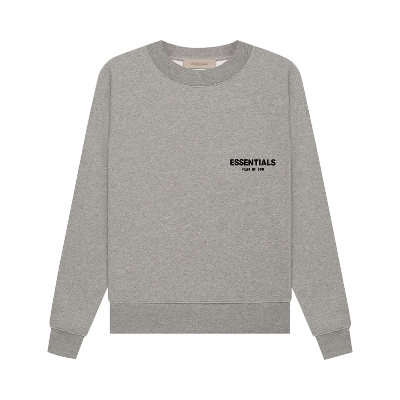 Pre-owned Essentials Fear Of God  Crewneck 'dark Oatmeal' In Grey