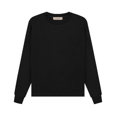 Pre-owned Essentials Fear Of God  Relaxed Crewneck 'stretch Limo' In Black