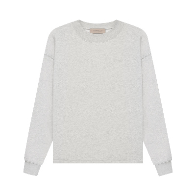 Pre-owned Essentials Fear Of God  Relaxed Crewneck 'light Oatmeal' In Grey