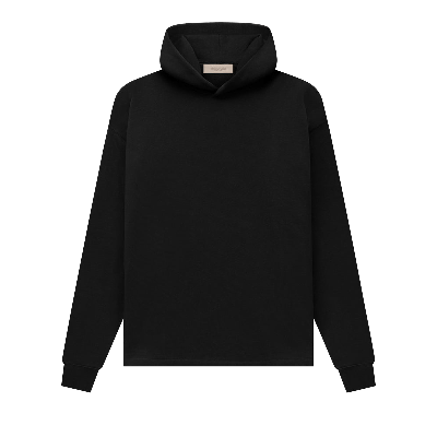 Pre-owned Essentials Fear Of God  Relaxed Hoodie 'stretch Limo' In Black