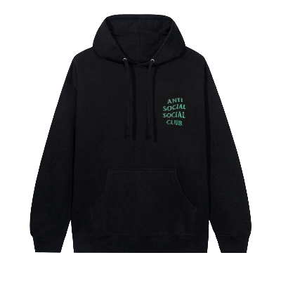 Pre-owned Anti Social Social Club Glitch Hoodie 'black'