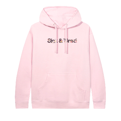 Pre-owned Anti Social Social Club Self Conclusion Hoodie 'pink'