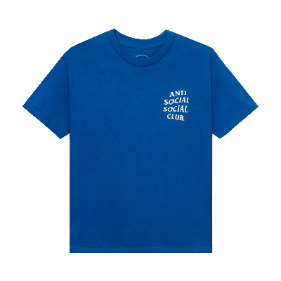 Pre-owned Anti Social Social Club X Case Study Flag Tee 'blue'