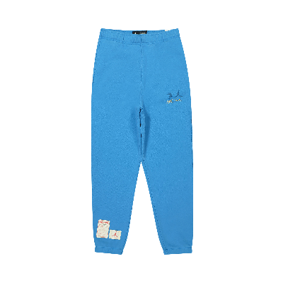 Pre-owned Air Jordan X Union La Fleece Pants 'blue'