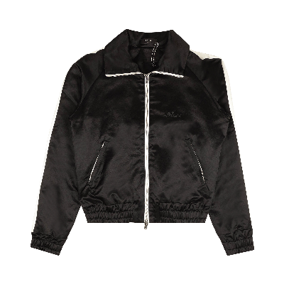Pre-owned Amiri Full Zip Satin Track Jacket 'black'