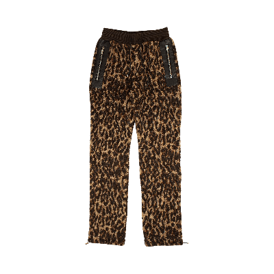 Pre-owned Amiri Leopard Print Fleece Sherpa Pants 'multicolor'