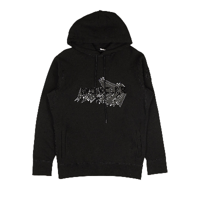Pre-owned Moncler 1952 Graphic Logo Hoodie Sweatshirt 'black'