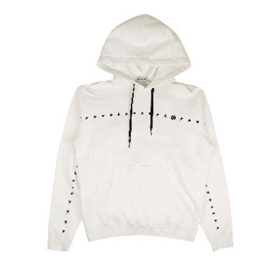 Pre-owned Moncler X Fragment Hiroshi Fujiwara Printed Star Hoodie 'white'