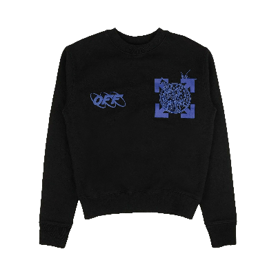 Pre-owned Off-white Graphic Print Sweatshirt 'black'