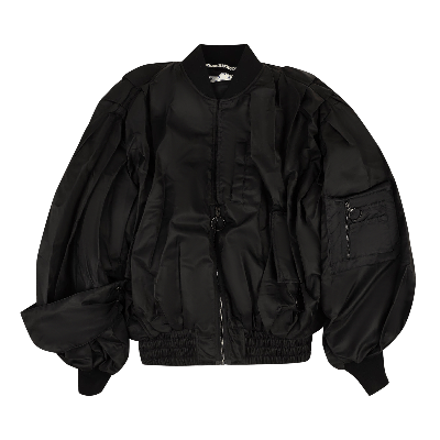 Pre-owned Off-white Pascal Print Pivot Bomber 'black'