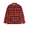 OFF-WHITE OFF-WHITE STENCIL CHECK COACH JACKET 'RED'
