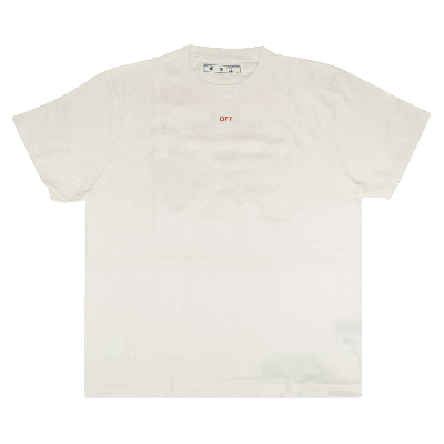 Off-white Stencil Logo T-shirt 'white/red'