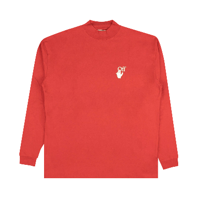 Pre-owned Off-white Pascal Arrow Mockneck T-shirt 'red'