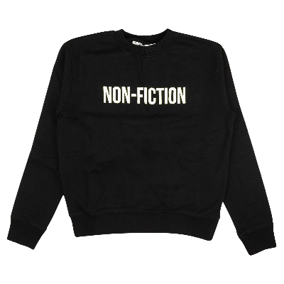 Pre-owned Off-white Non Fiction Slim Crewneck 'black'