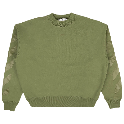 Pre-owned Off-white Rubber Arrow Skate Crewneck 'green'