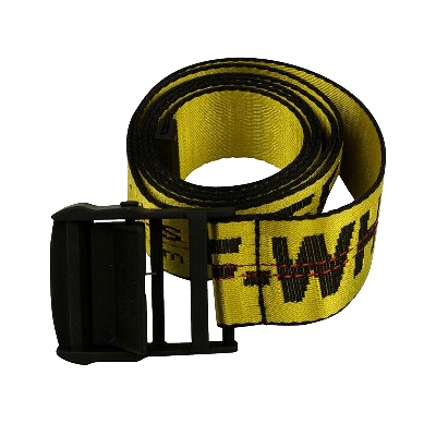 Pre-owned Off-white Classic Industrial Belt 'yellow'