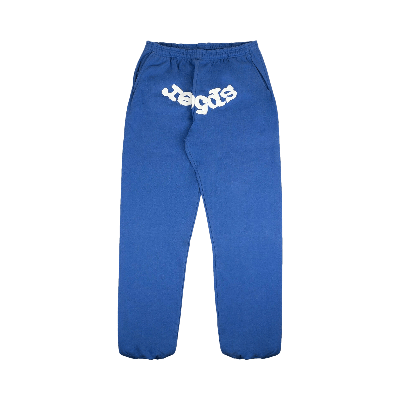 Pre-owned Sp5der Logo Jogger Sweatpants 'blue'
