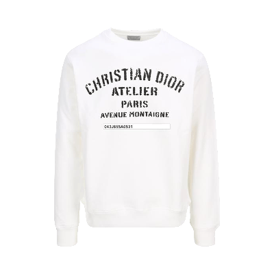 Pre-owned Dior Atelier Sweatshirt 'white'