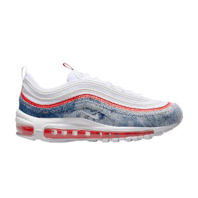 Pre-owned Nike Wmns Air Max 97 'washed Denim' In White