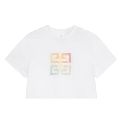 Pre-owned Givenchy Cropped Masculine T-shirt 'white'