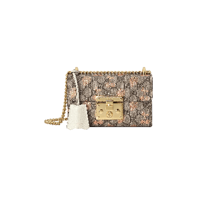 Pre-owned Gucci Padlock Small Berry Shoulder Bag 'tan/white'