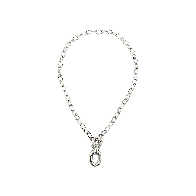 Pre-owned Rabanne Toggle Chain Pendant Necklace 'silver'