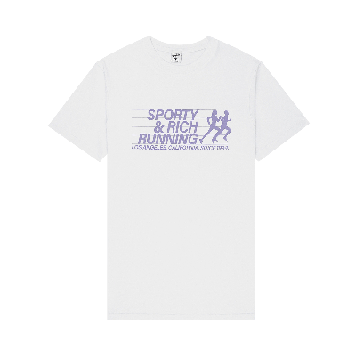 Pre-owned Sporty And Rich Running T-shirt 'white'