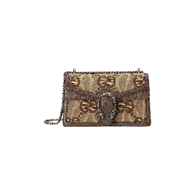 Pre-owned Gucci Dionysus Small Shoulder Bag 'camel/ebony' In Tan