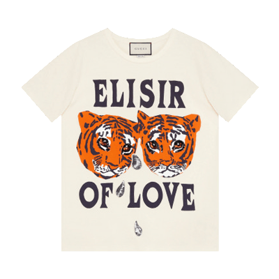 Pre-owned Gucci Oversized Tiger T-shirt 'multicolor' In Multi-color