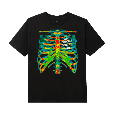 Pre-owned Anti Social Social Club Blow To The Chest Tee 'black'