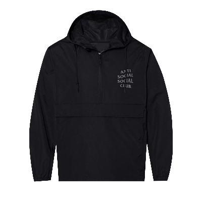 Pre-owned Anti Social Social Club The Ghost Of You And Me Anorak 'black'