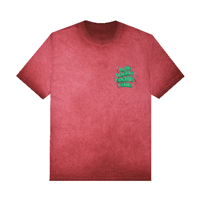Pre-owned Anti Social Social Club New And Gone Tee 'red Mineral Wash'