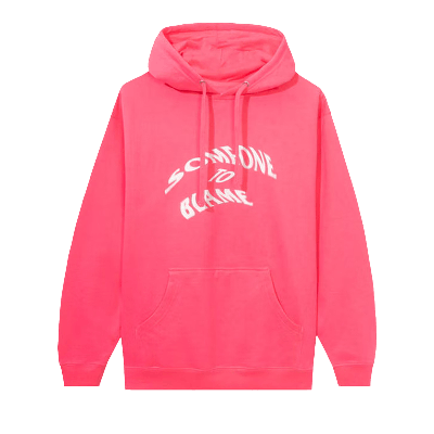 Pre-owned Anti Social Social Club Passing Fad Hoodie 'pink'