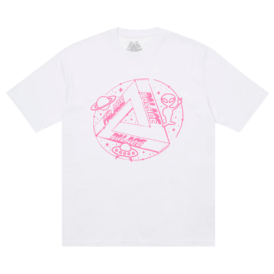 Pre-owned Palace Space Cadet T-shirt 'white'