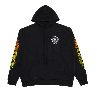 Pre-owned Chrome Hearts Gradient Floral Hoodie 'black/multicolor'