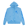 Chrome Hearts Miami Exclusive Horseshoe Hoodie 'baby Blue' In Blue