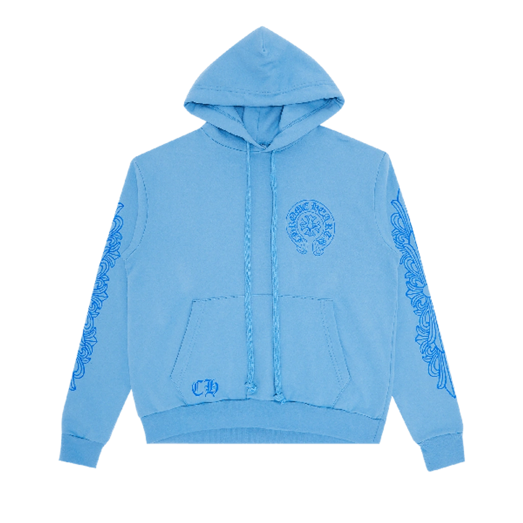 Chrome Hearts Miami Exclusive Horseshoe Hoodie 'baby Blue' | ModeSens