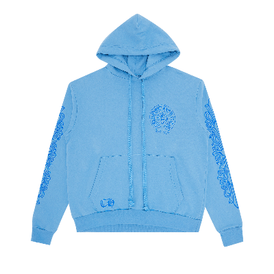 Chrome Hearts Miami Exclusive Horseshoe Hoodie 'baby Blue' In Blue