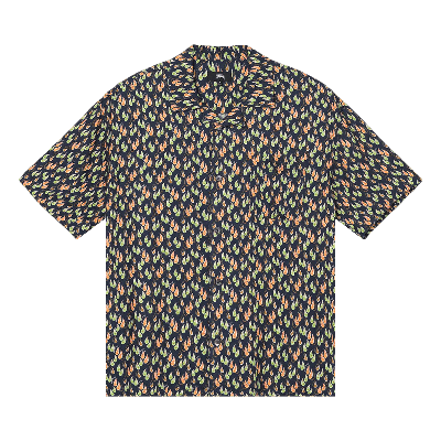 Pre-owned Stussy Paisley Tears Shirt 'navy' In Blue