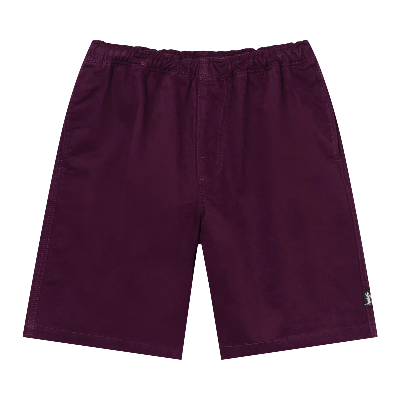 Pre-owned Stussy Brushed Beach Short 'plum' In Purple