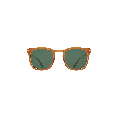 Pre-owned Mykita Borga Sunglasses 'brown/dark Brown/glossy Gold/polarized Pro Green'