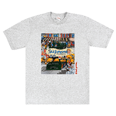 Pre-owned Supreme Manhattan Tee 'ash Grey'